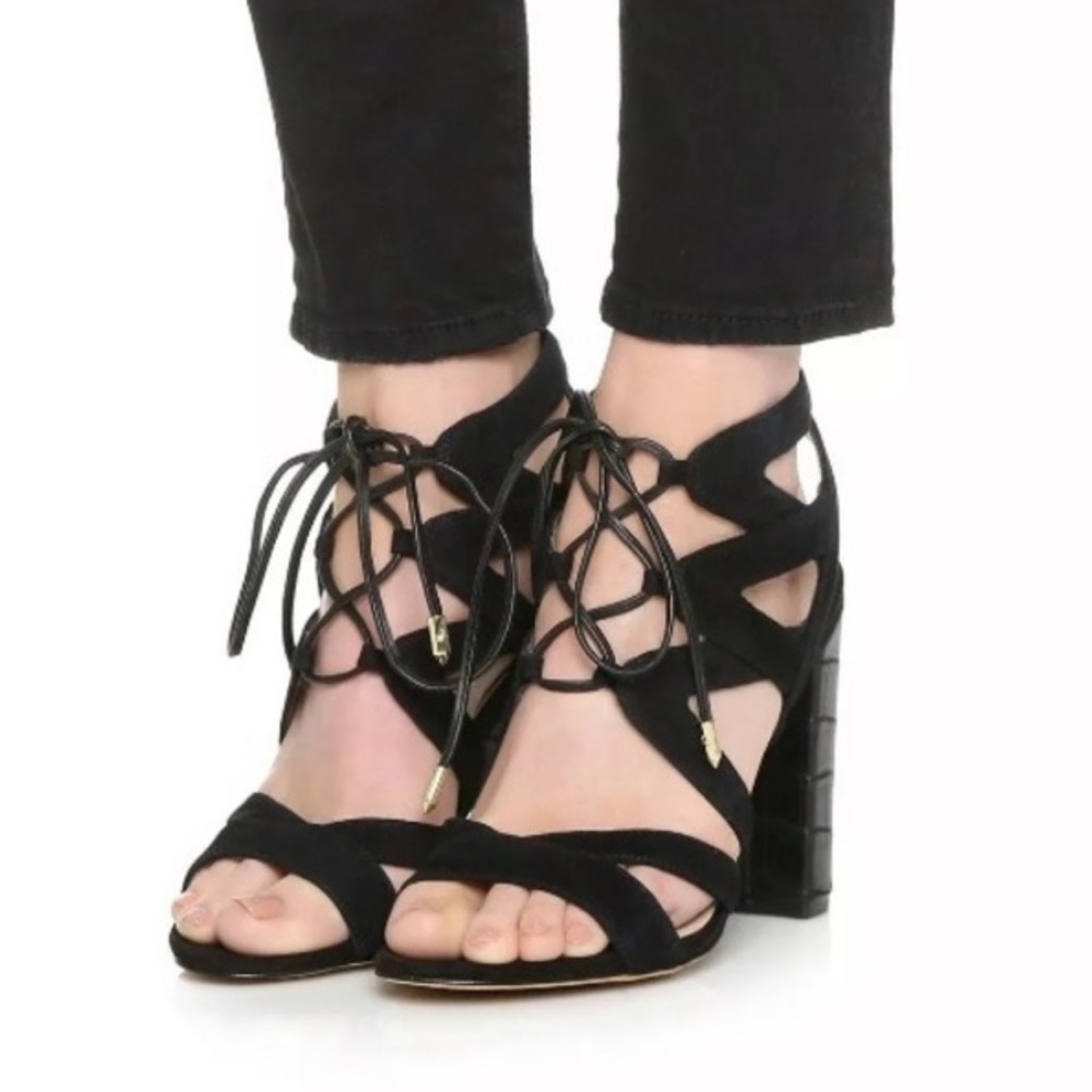 Sam Edelman Yardley Lace Up Block Heel